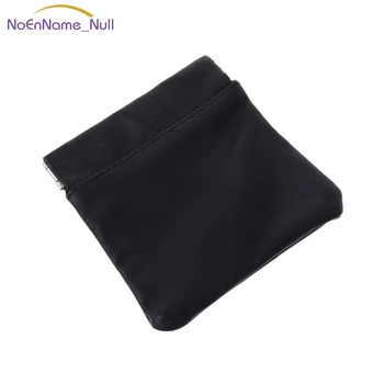 

Men Ladies Genuine Leather Coin Pouch Snap Top Purse Strong Metal Spring Closure Small Change Bag JUL29