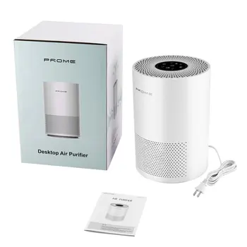 

PROME Air Purifier with True HEPA Filter Actived Carbon Layer Filter Odor Allergies Eliminator Air Cleaner for Home Office