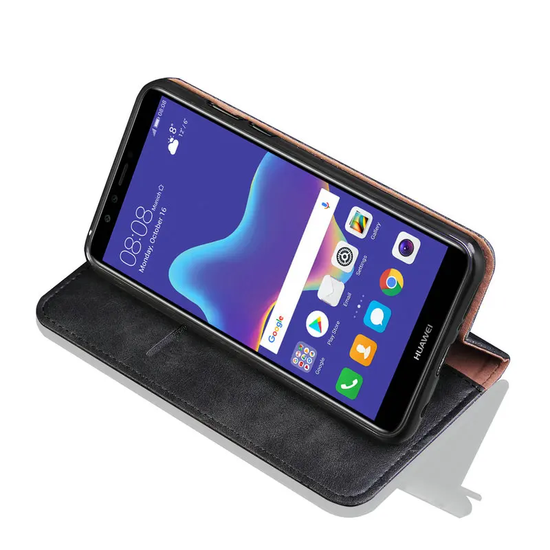 Для huawei Y9 FLA-LX1 Чехол кожаный Ретро кошелек Funda huawei Y9 чехол huawei Y9 Prime слот для карт JKM-LX1 откидная крышка
