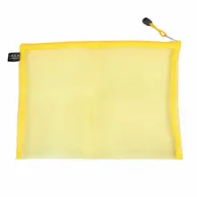 A4 бумажная застежка-молния файл держатель для документов сумка для хранения Карманный органайзер Желтый