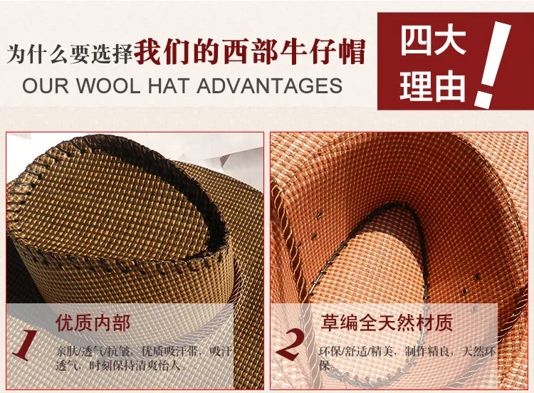 New Style Four Seasons Casual Cowboy Hat Monochrome Bell-Shaped MEN'S Hat Elegant Outdoor Travel Cowboy Hat Men's