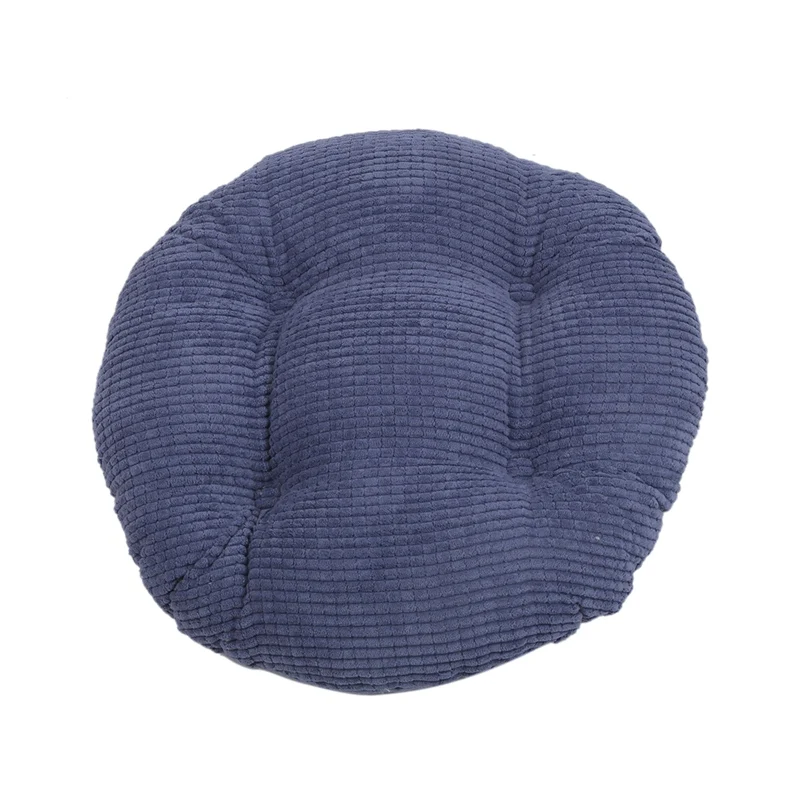 Dark blue Зимние Cojines Decorativos Para диванные прочные подушки для стула, круглые подушки для пола, Современный домашний декор - Цвет: Dark blue