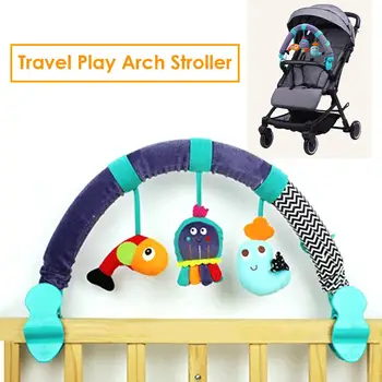 

Baby Crib Hanging Toy Arch Pendant Animal-shape Toys Crib Stroller Accessories Crib Stroller Pendant Great Companion For Baby