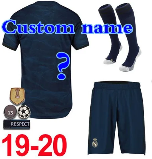 Набор для взрослых 19 20 Real Madrides футбольные майки MODRIC HAZARD camiseta de futbol комплект BENZEMA ISCO мужские комплекты футбольные футболки - Цвет: adult kit