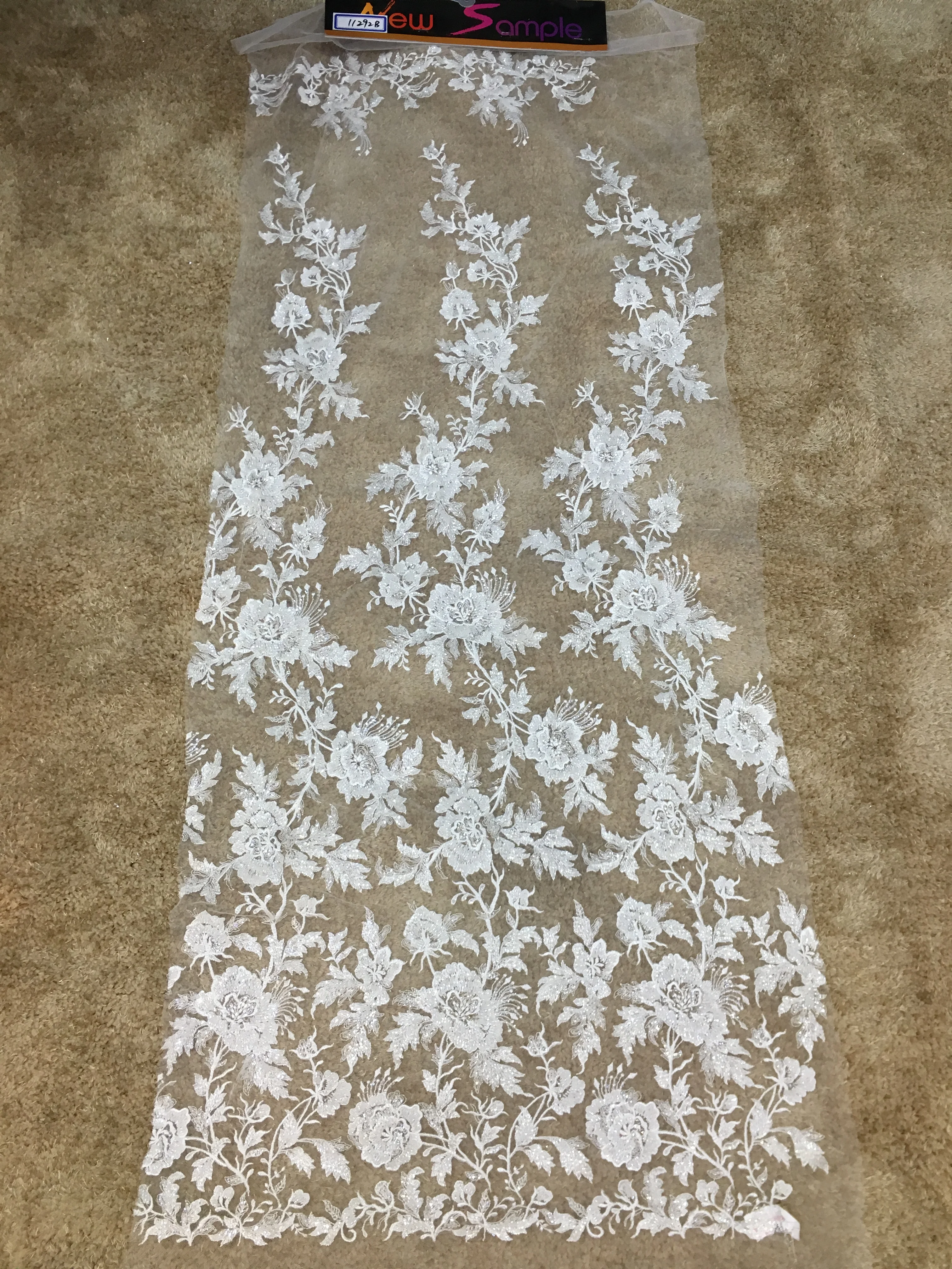 SAMPLE French Lace, White Lace Fabric, White Lace Material, Lace