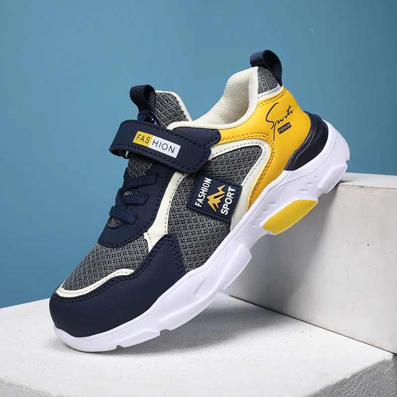 KAMUCC Summer Children's Fashion Sports Shoes Boys' Running Leisure Breathable Outdoor Kids Shoes Lightweight Sneakers