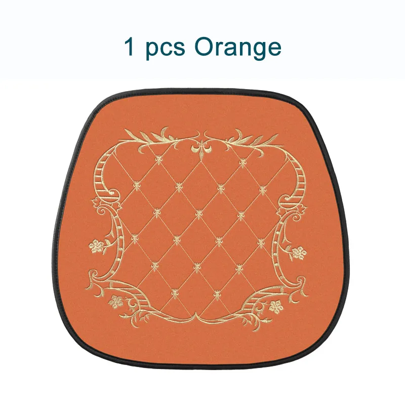 1 Pcs Orange Ультра-Роскошный чехол для сиденья автомобиля с одним сиденьем, защита сиденья автомобиля, чехол на сиденье автомобиля, подушка для сиденья автомобиля, чехол для сиденья Sedan& SUV - Название цвета: 1 Pcs Orange