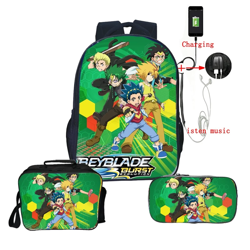 Высокое качество Beyblade рюкзак модный Сюрприз подарок рюкзак для подростков красивые дети мальчики девочки школьный ранец 3 шт./компл