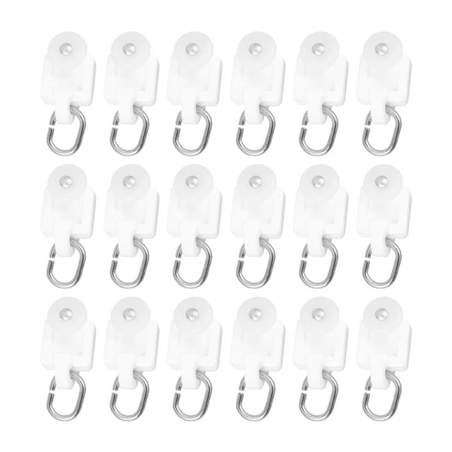 Curtain Gliding Hook Curtain Hooks 50pcs/pack Home Plastic Sash Curtain