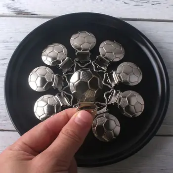 

5PCs Nipple Chain Accessories BPA Free Cute Pacifier Clip Small Football-shaped Baby DIY Preferred