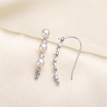 

High Quality Pearl Earring Settings Earring Findings Jewelry Parts Fittings Jewellery Accessories No pearl