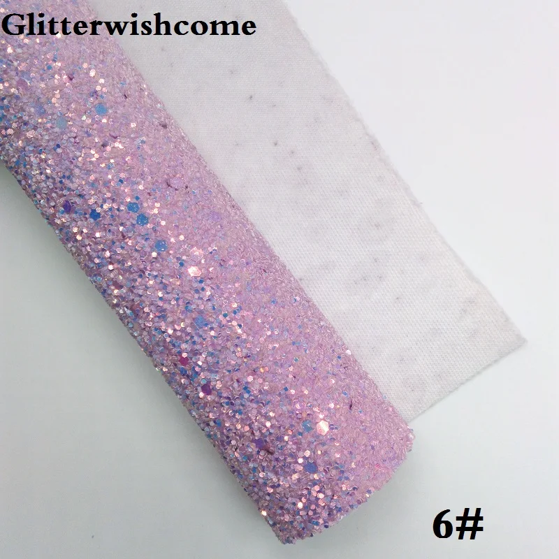Glitterwishcome 30X134 см мини-рулон виниловая для бантов массивная блестящая кожаная ткань виниловая блестящая ткань для бантов, GM262