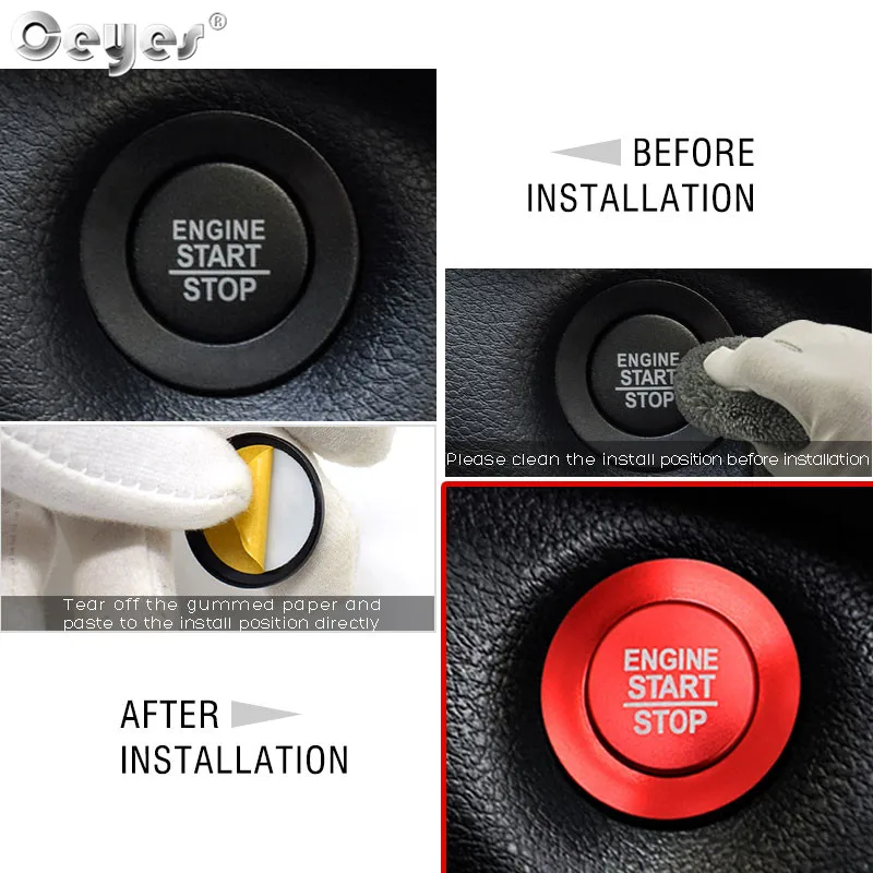 Car Start Engine Button Key Ring for JEEP  (8)