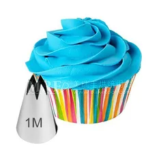 1 м# Средний Розовый из нержавеющей стали бесшовный носик для украшения печенья, печенья, пистолета, торта, пекарни, инструмент для украшения