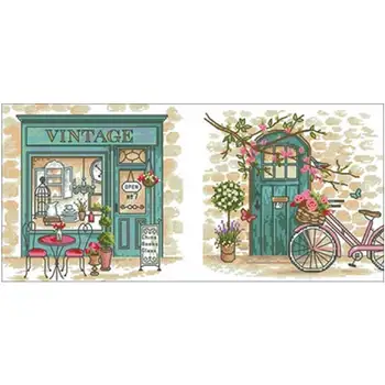 

Two Links-Provence in the afternoon Counted Cross Stitch 11CT 14CT 18CT DIY Chinese Cross Stitch Kits Embroidery Needlework Sets