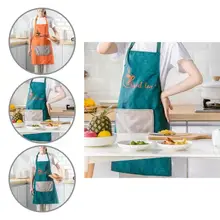 

Useful Kitchen Apron Paste Design Detachable Easy to Clean Cooking Bib Cooking Bib Cooking Bib