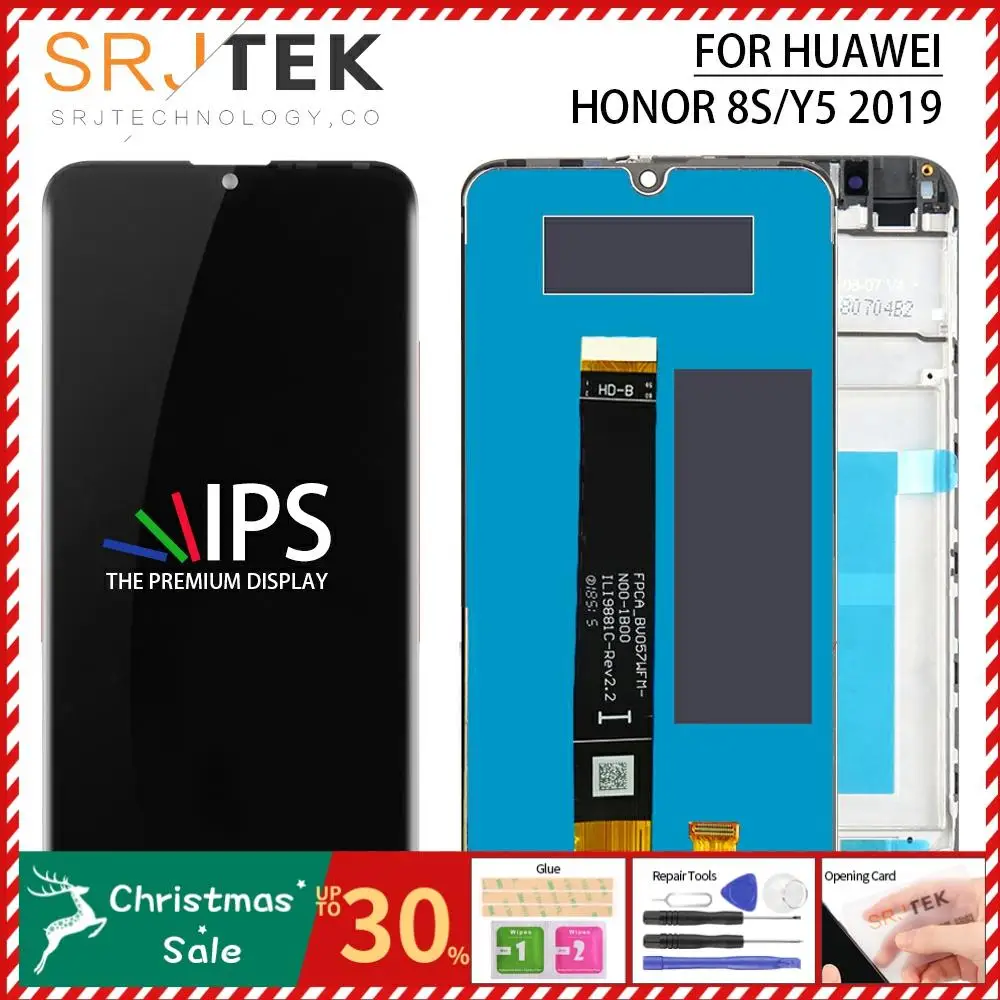 Srjtek 5,7" для huawei Y5 ЖК-дисплей Сенсорный экран Стекло Панель для huawei Honor 8S Дисплей Сенсор+ рамка AMN-LX1 AMN-XL2 AMN-LX9