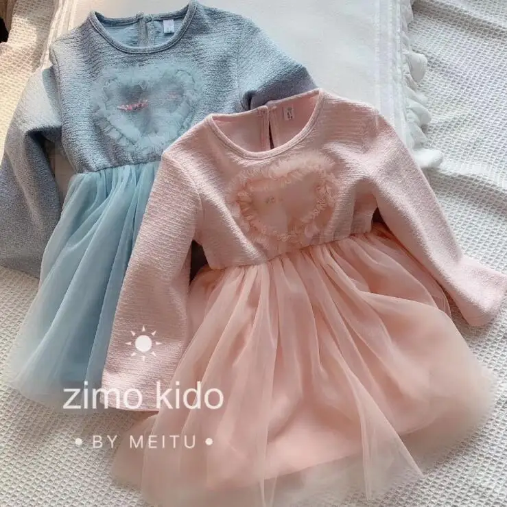 Новое платье принцессы для девочек, модные весенние праздничные платья для девочек 3-8 лет, C490