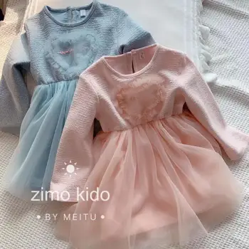 

2020 new girls princess dress fashion spring girls party dresses 3-8t C490