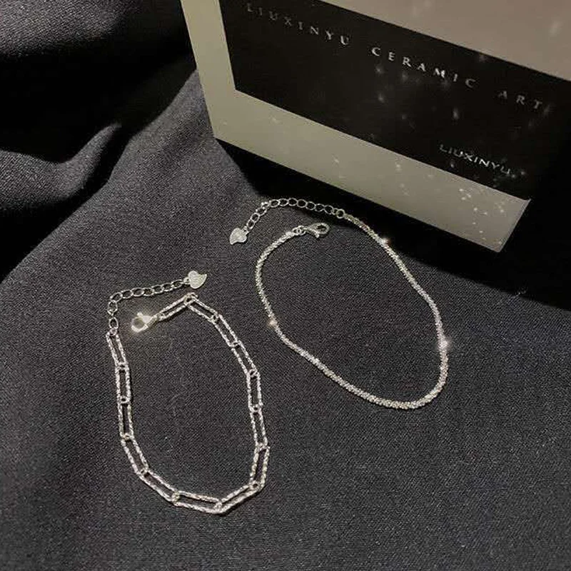 Fashion New 925 Sterling Silver Gypsophila Adjustable Bracelet & Bangle Sparkling Fine Fashion Jewelry for Women Wedding Gift - Image 6