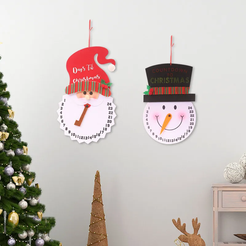 Новогодний Рождественский будильник часы подвесная Елочная игрушка украшения для дома рождественские украшения Noel подарок для детей