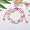 Bohème naturel coquille de mer bracelets porte-bonheur pour femmes hommes été plage de sable à la main chaîne corde chaînes bracelet bijoux à bricoler soi-même