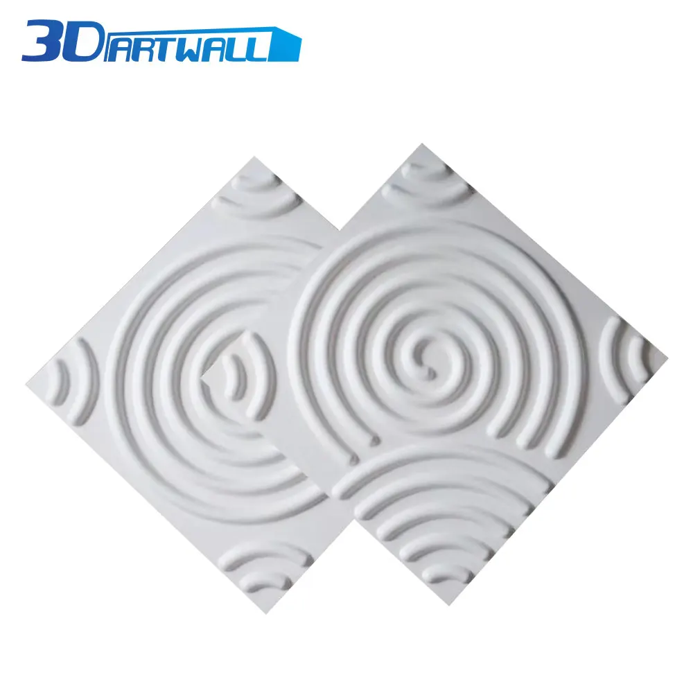 3DARTWALL ПВХ спрей краска 3D текстура стеновые панели белый вихрь 48 пакет плитки для интерьера и наружной стены Декор