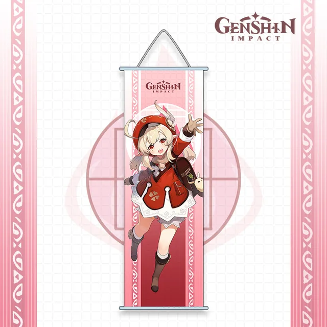 Genshin Impact Anime Cosplay Wall Hanger Kazuha Baal Ayaka Ayato Eula Sara Itto Gorou Shogun Kokomi Fans Collections Props klee