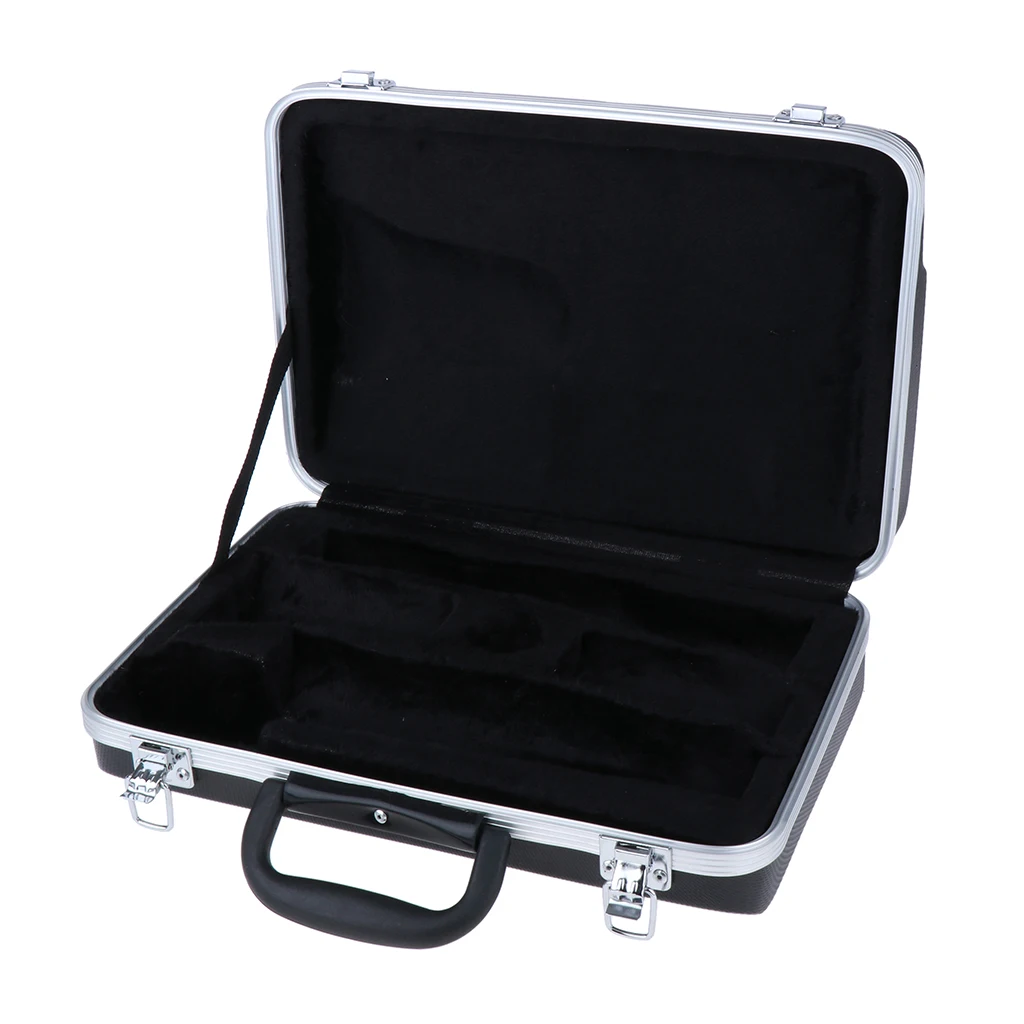 Portable Plastic Clarinet Gig Bag Case Hard Protector with Lining
