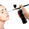 Top 0.3mm Mini Air Compressor Kit Air-Brush Paint Spray Gun Airbrush For Nail Art Tattoo Craft Cake Nano Fog Mist Sprayer 2