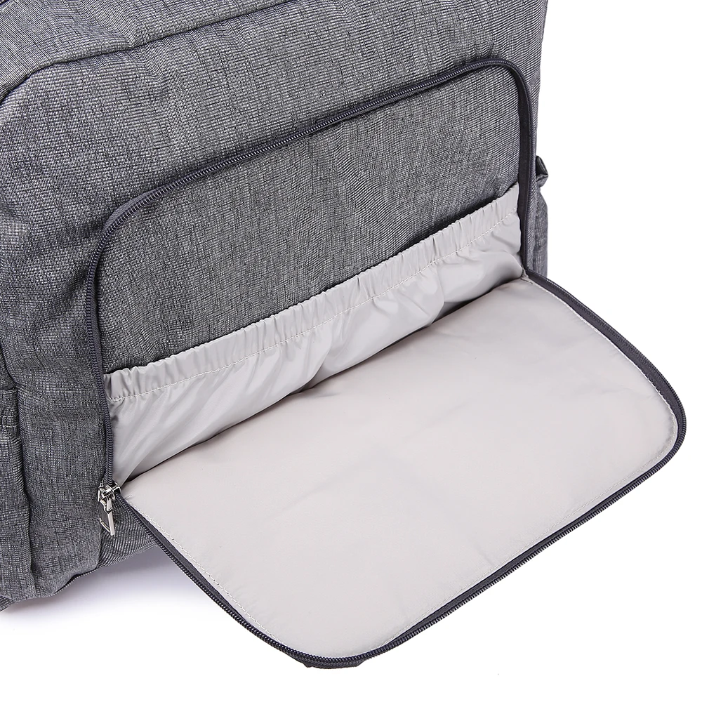 Multi-Function Waterproof Diaper Bag Stylish Travel Tote with Stroller Strips Changing Mat Set Large Capacity Stroller Bag