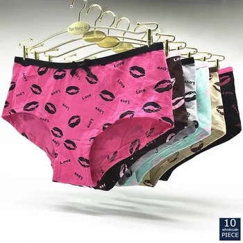 

1-10 pcs/lot Women's panties Girl Briefs fashion cotton Women's cotton underwear women's briefs Rise Girls Panty 89209