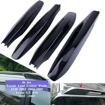 

EIDRAN 4pcs Black Roof Rack End Cover For Toyota Land Cruiser Prado J120 Lexus GX470 2003 2004 2005 2006 2007 2008 2009