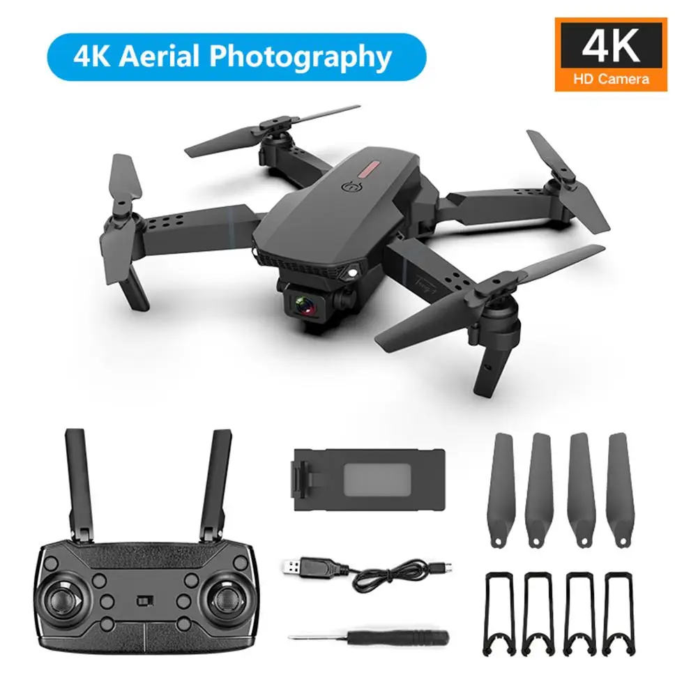 4k Camera Drone Wifi Image Transmission Rc Helicopter With 50 Times Zoom WiFi FPV 4K Dual Camera Optical Flow Quadcopter