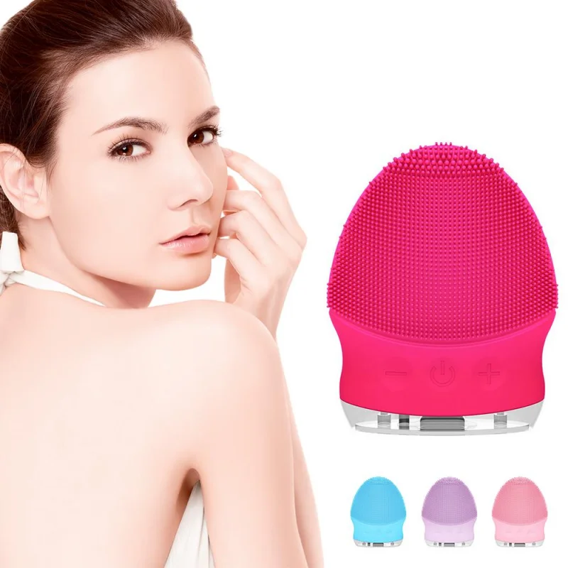 Ультразвуковая Очищающая силиконовая молочная щетка глубокое очищение пор массаж лица мини средство для