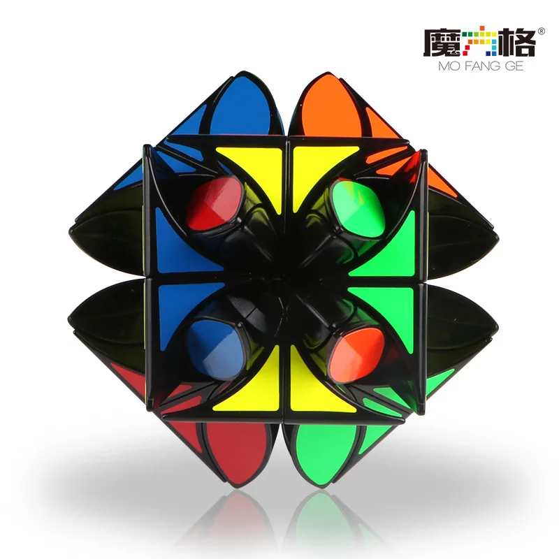 

XMD Clover Strengthen Rubik's Cube Black And White with Pattern Three Layer Rubik's Cube Educational Relaxation Fun Creative Toy