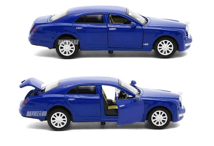 1:32 Bentley модель автомобиля из сплава со светом и музыкой воин 3 открытый дизайн роскошный автомобиль
