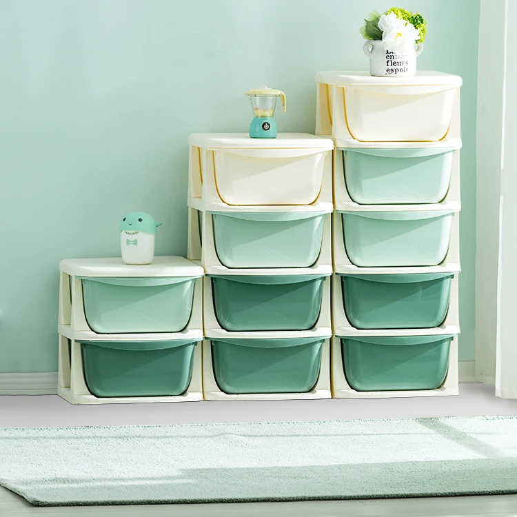 

Children's toy rack drawer storage cabinet clip storage rack plastic bedroom bedside table