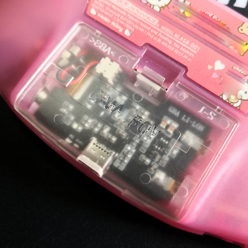 Bateria de Lítio Recarregável Universal Mod para Destaque Gba Li-ion Usb-c Game Boy Advance 1800mah