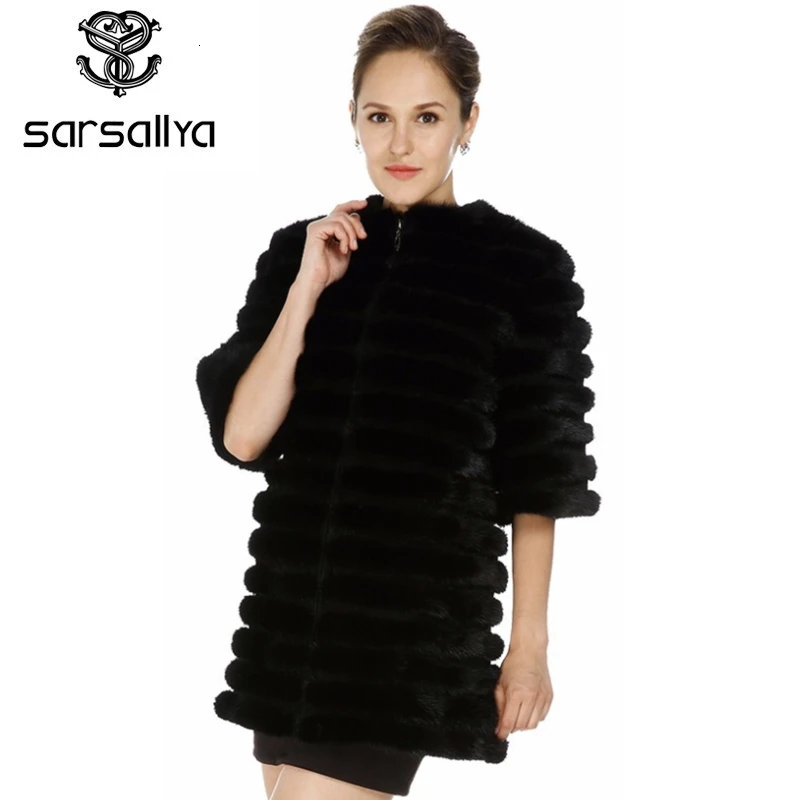 2016 новый колонка хвост волос норки пальто женщин реального шуба из натурального