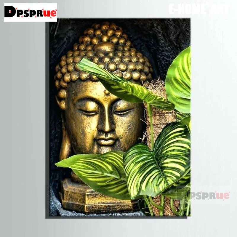 

Dpsprue Full Square/Round Diamond Painting Cross Stitch Diamond 3D Embroidery Buddha statue DIY 5D Moasic Home Decor Gift Pu38