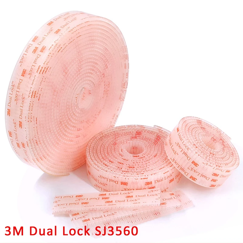 Липучками клей Тип 250/25.4 мм Ширина 3 м Dual Lock SJ3560 прозрачный скотч (гриб клейкая