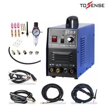 

Tosense 220v Dual Voltage 3 In 1 Multifunction Welding Machine TIG ARC Welder Plasma Cutting CT312 With Free Accessory