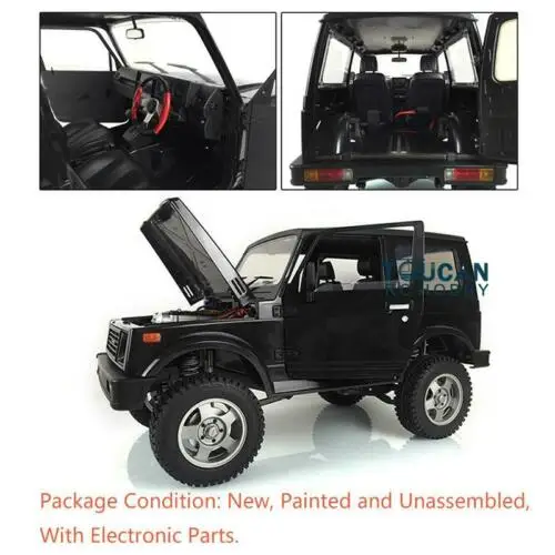 Радиоуправляемый Капо окрашенный гусеничный SIXER1 Самурай Jimny Автомобиль DIY Модель ESC Мотор I6S THZH0503