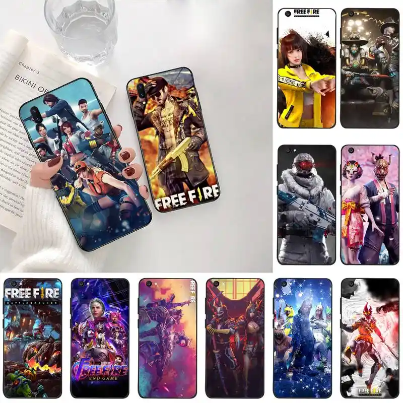 Free Fire Game Art Soft Black Phone Case For Vivo Y91c Y17 Y51 Y67 Y55 Y93 Y81s Y19 V17 Vivos5 Phone Case Covers Aliexpress
