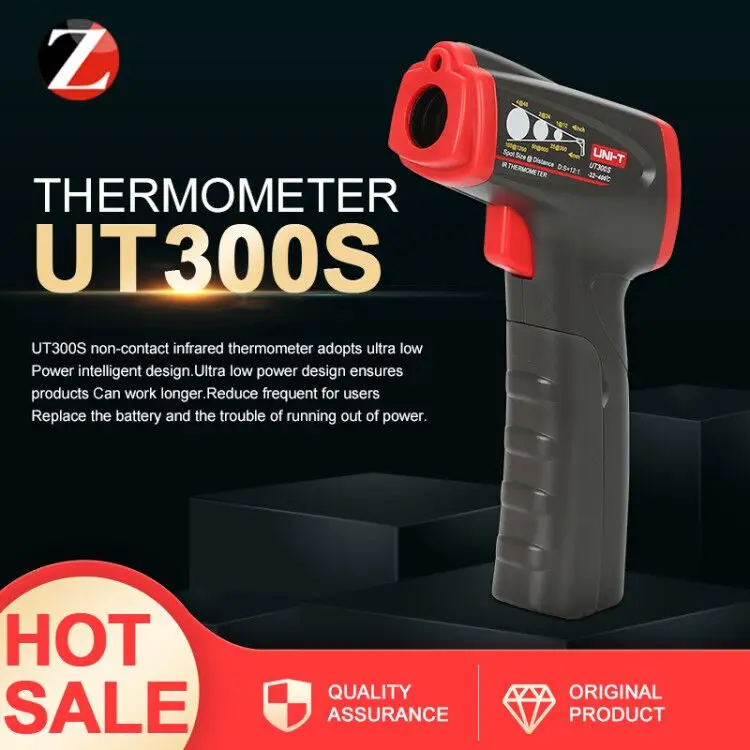 

Uni-t UT300S Digital Gun Temperature Measurement Device Non-Contacter Infrared Thermometer Handheld Standard Original UNI-T