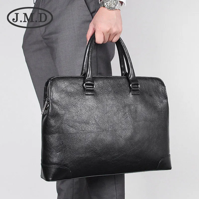 J.M.D Новая мужская простая и практичная сумка из натуральной кожи Корейская версия портфеля 7406