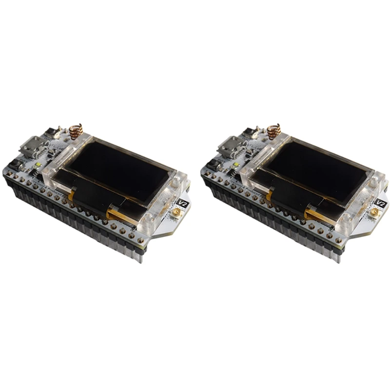 2 шт. 868 915 МГц SX1276 ESP32 LoRa 0 96 дюймовый синий oled дисплей Bluetooth WIFI Lora Kit 32 модуль IOT Development