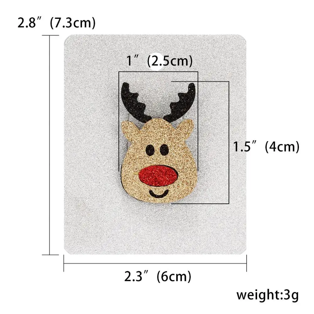 17 видов стилей, новые рождественские значки, войлочные тканевые Броши для детей, носки с рождественской елкой, значки Санта-Клауса, значки, аксессуары, ювелирное изделие, год - Окраска металла: DEER