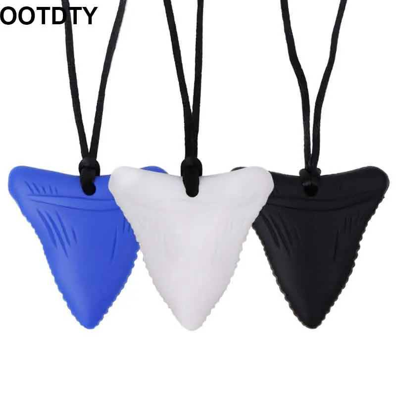 shark tooth chew necklace